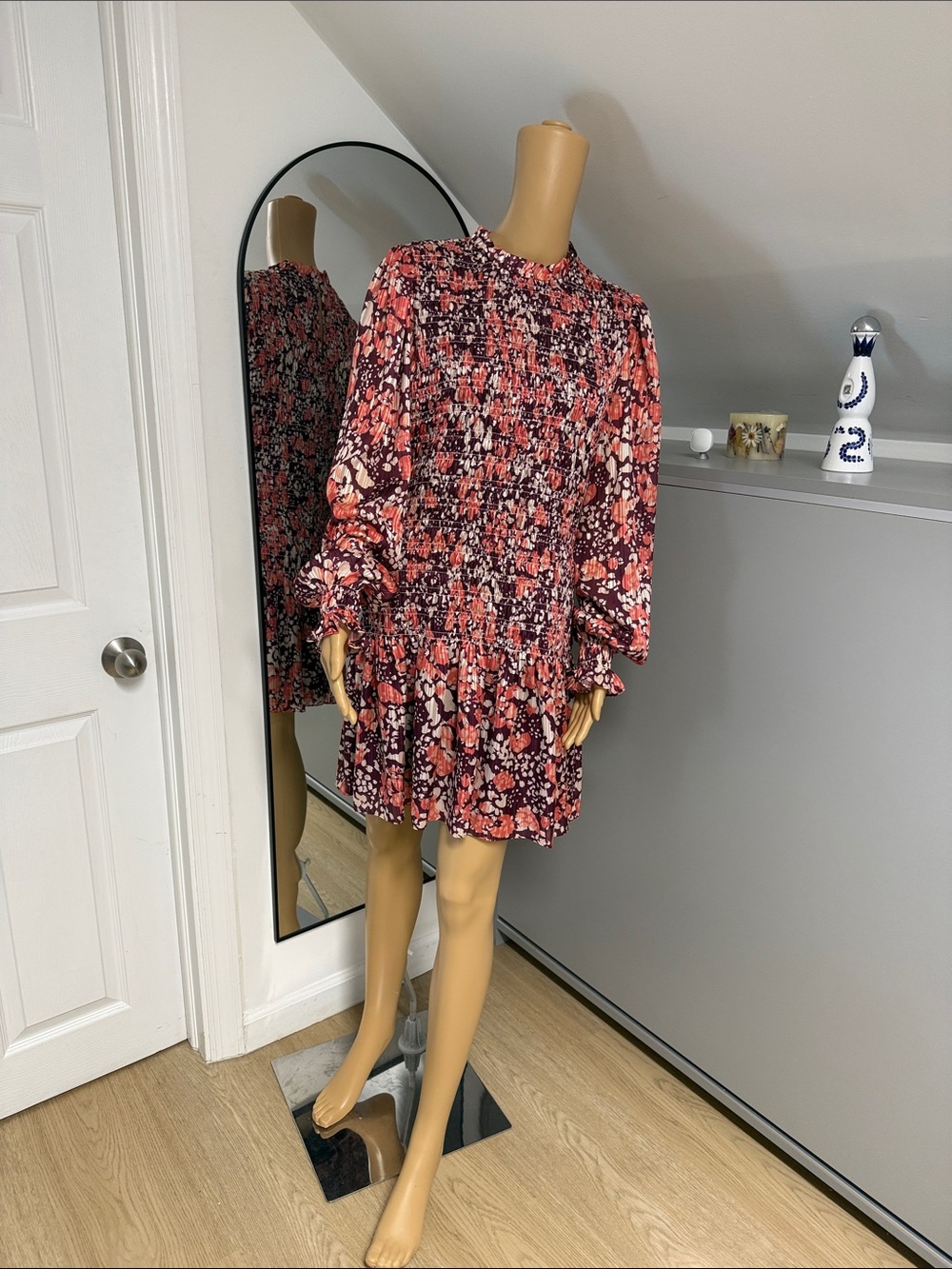 Ramy Brook Red Floral Mini Dress